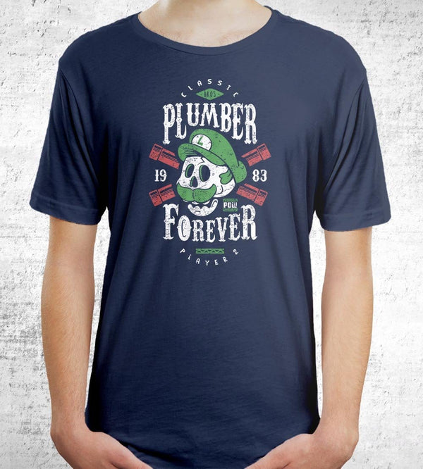 Plumber Player 2 Forever T-Shirts by Olipop - Pixel Empire