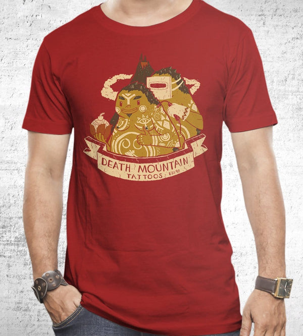 Death Mountain Tattoos T-Shirts by Louis Roskosch - Pixel Empire