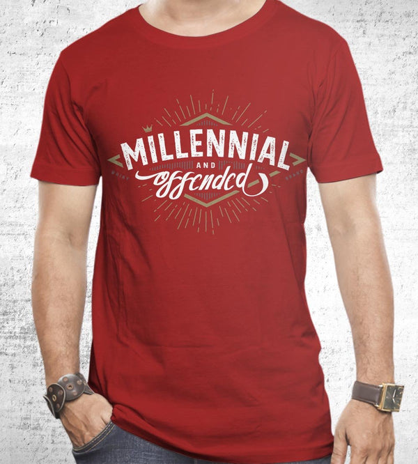 Millennial and Offended T-Shirts by Barrett Biggers - Pixel Empire