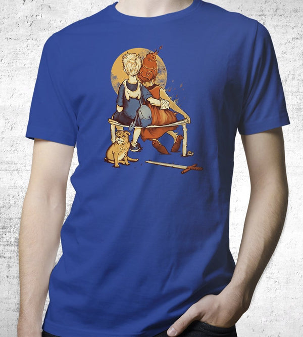 Sunset In Ooo T-Shirts by Creative Outpouring - Pixel Empire