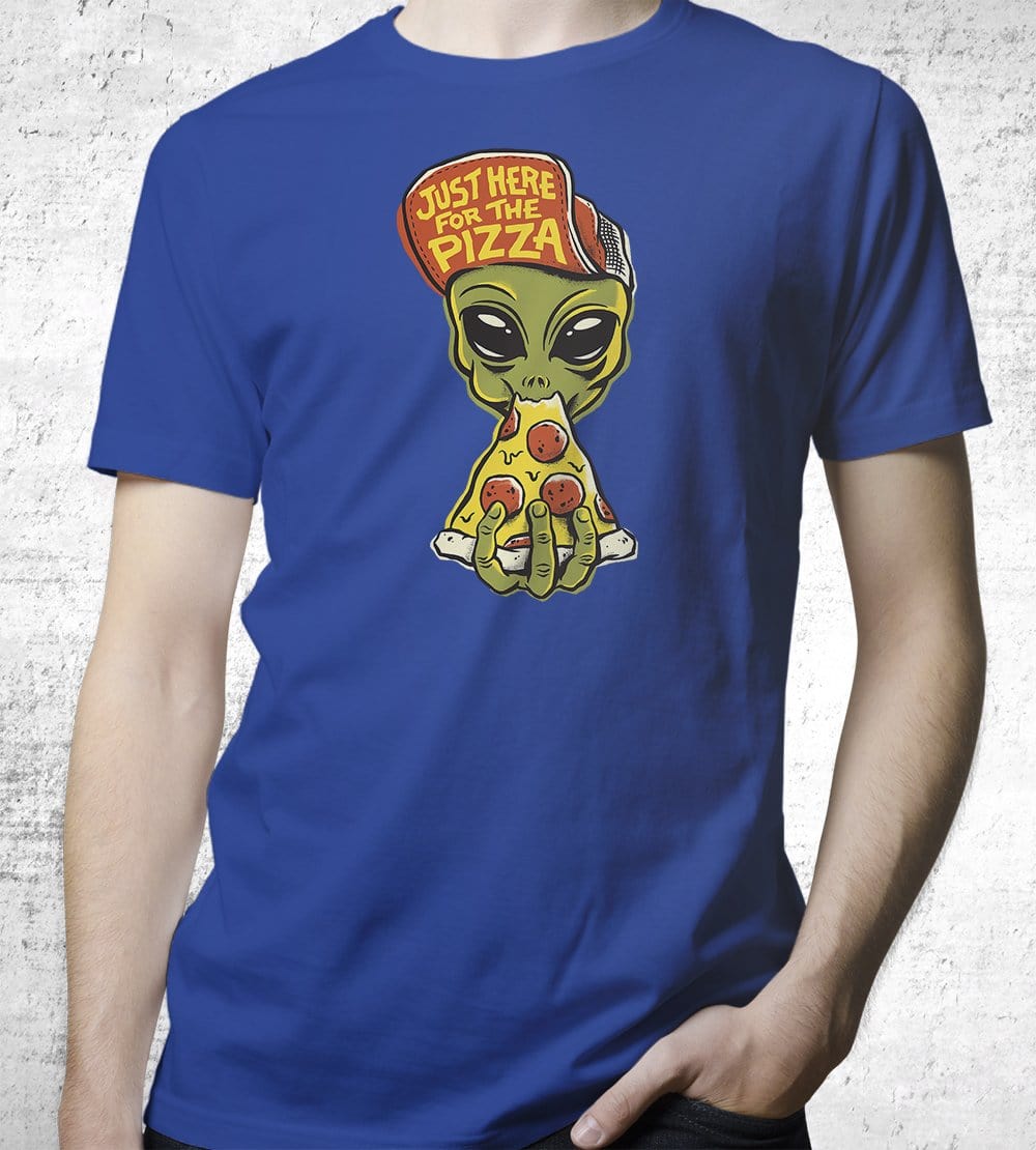 Here For Pizza T-Shirts by Chris Phillips - Pixel Empire
