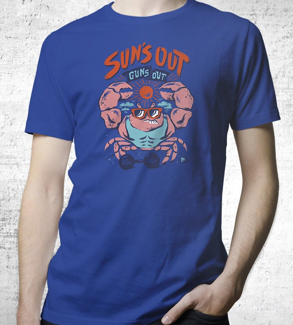 Suns Out Guns Out T-Shirts by Chris Phillips - Pixel Empire