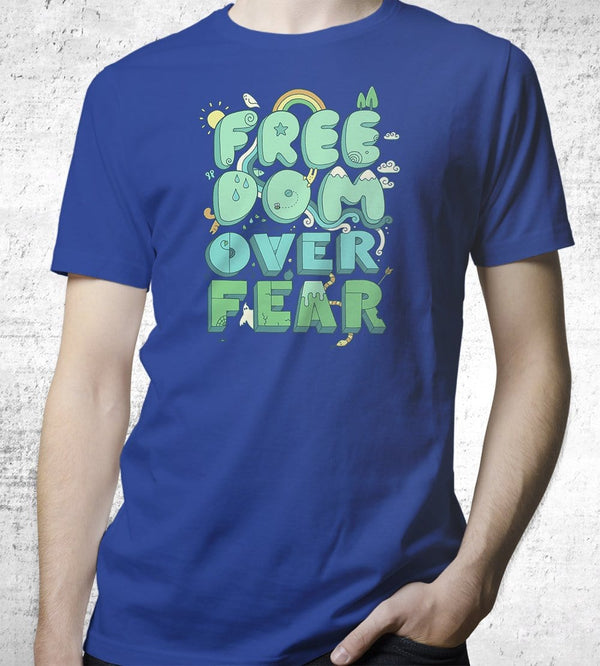 Freedom Over Fear T-Shirts by Rick Crane - Pixel Empire