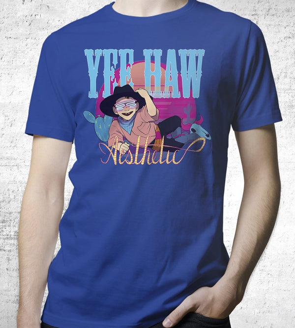 Yeehaw Aesthetic T-Shirts by Austin Eruption - Pixel Empire