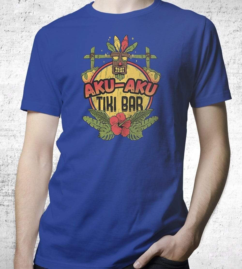 Aku Aku Tiki Bar T-Shirts by Ilustrata - Pixel Empire