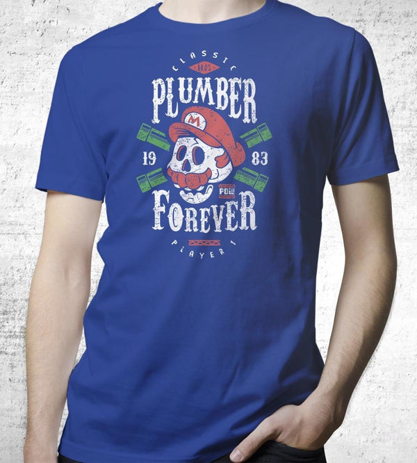 Plumber Forever T-Shirts by Olipop - Pixel Empire