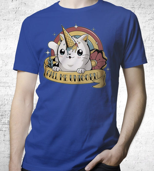 Call Me Unicorn T-Shirts by Typhoonic - Pixel Empire