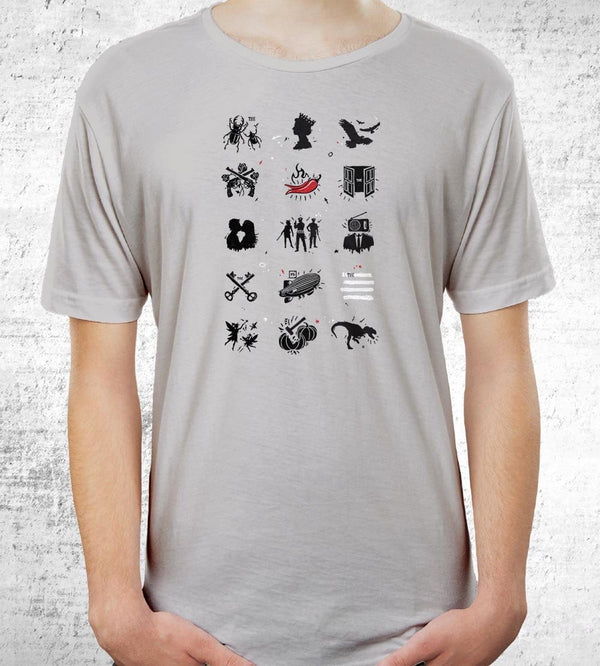 Rock N Roll Pictionary T-Shirts by Grant Shepley - Pixel Empire