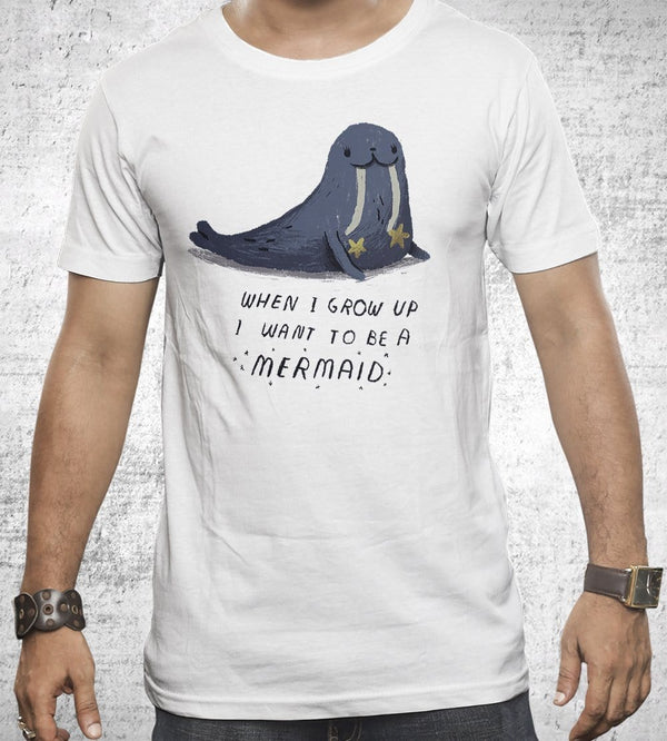 I Want To Be A Mermaid T-Shirts by Louis Roskosch - Pixel Empire