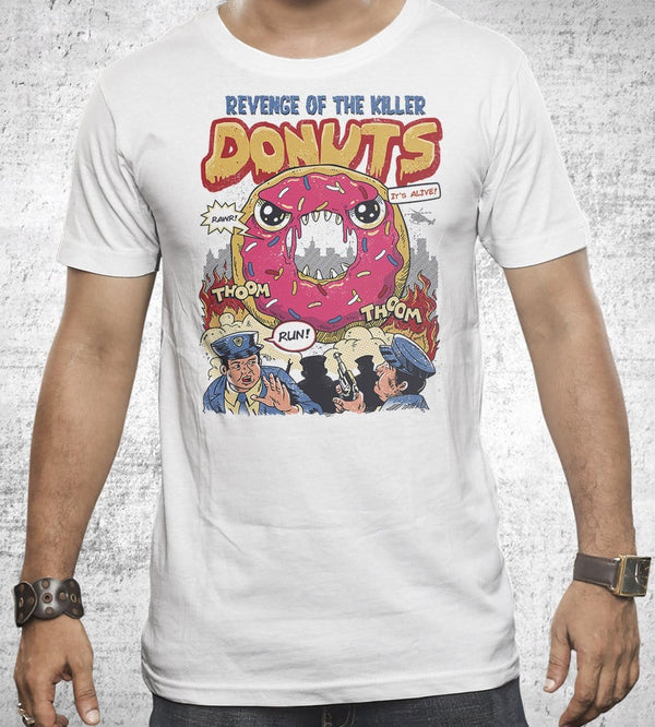 Revenge Of The Killer Donuts T-Shirts by Vincent Trinidad - Pixel Empire