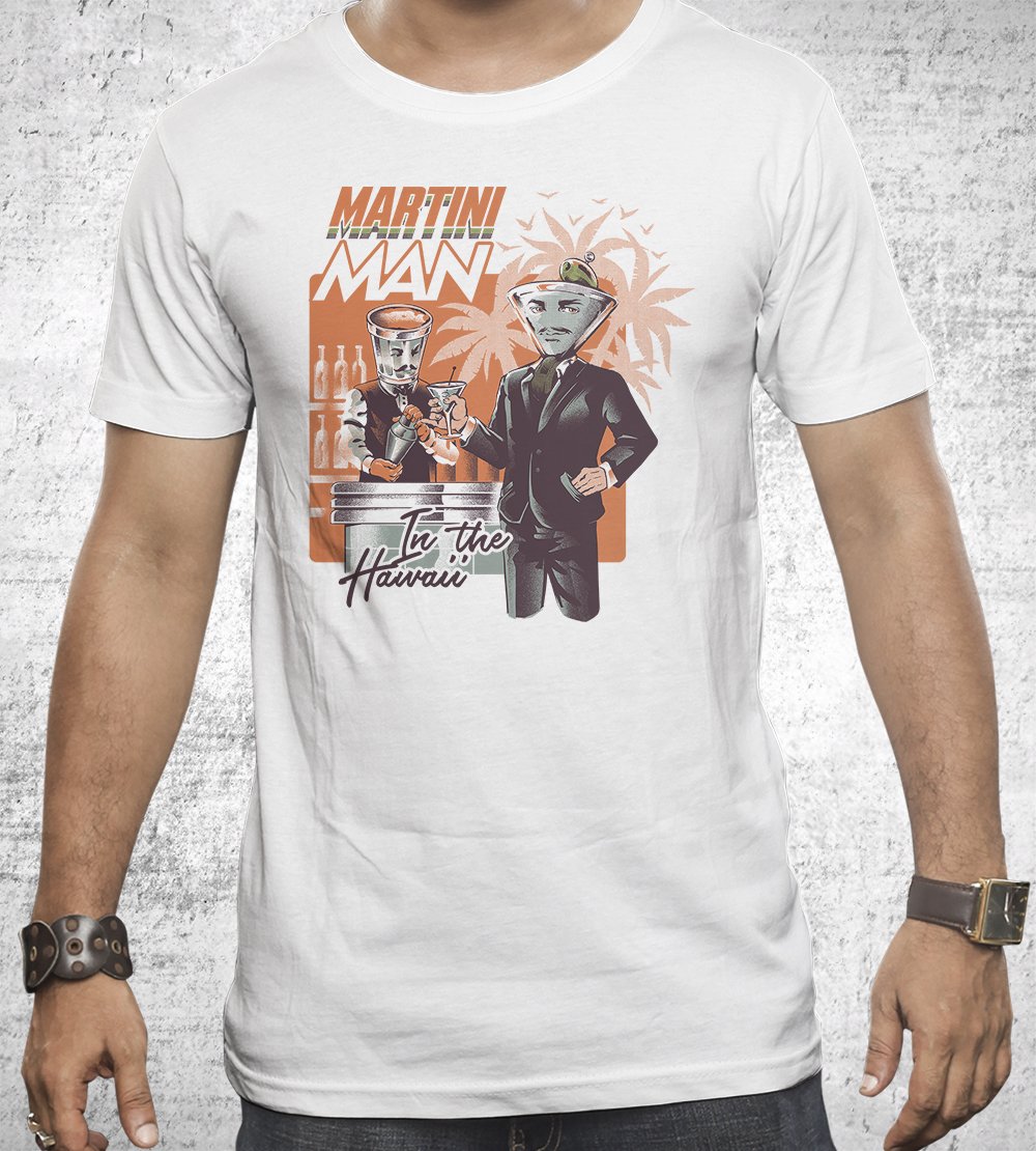 Martini Man T-Shirts by Ilustrata - Pixel Empire