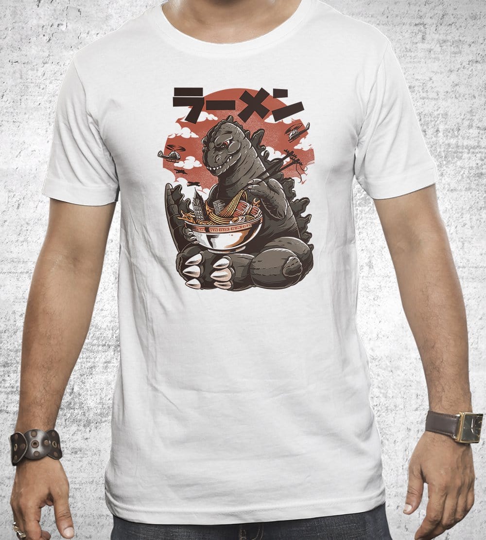Kaijus Ramen T-Shirts by Ilustrata - Pixel Empire
