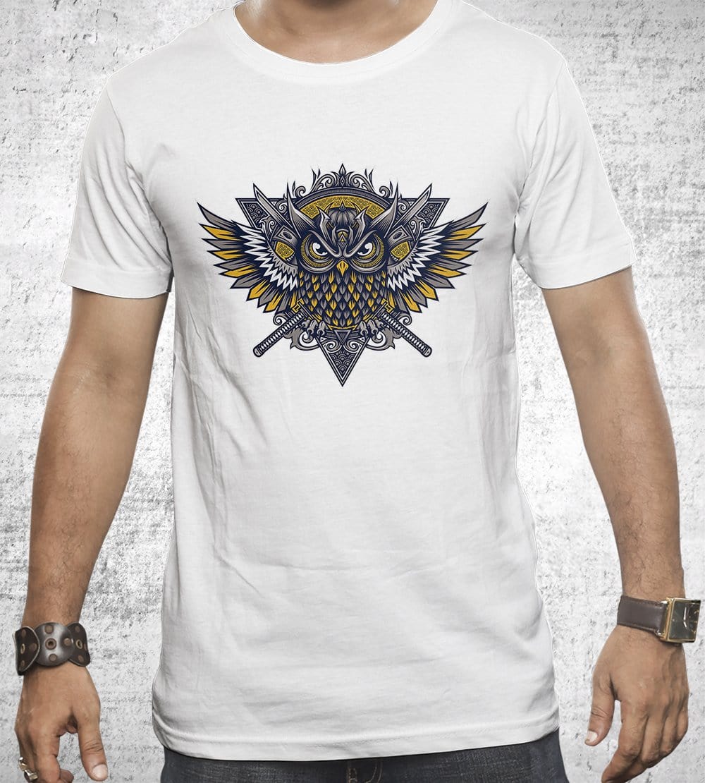 Owl Samurai T-Shirts by StudioM6 - Pixel Empire