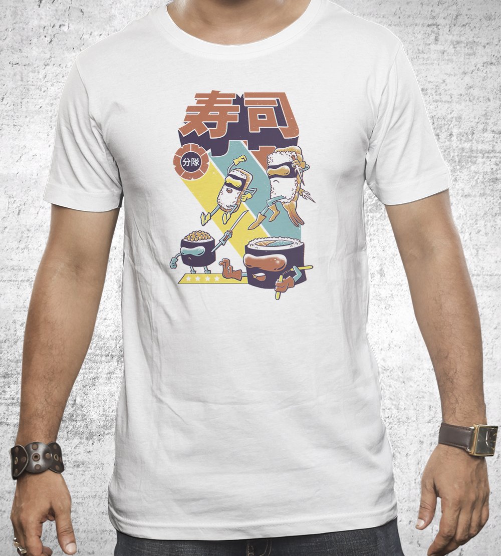 Sushi Sentai T-Shirts by Vincent Trinidad - Pixel Empire