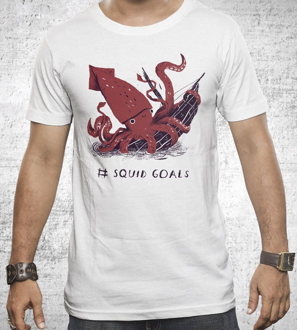 Squid Goals T-Shirts by Louis Roskosch - Pixel Empire