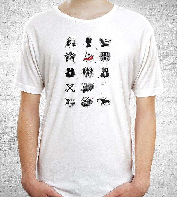 Rock N Roll Pictionary T-Shirts by Grant Shepley - Pixel Empire