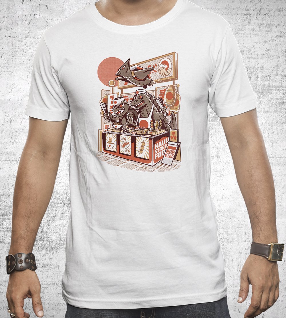 Kaiju's Street Food T-Shirts by Ilustrata - Pixel Empire