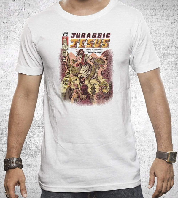 Jurassic Jesus T-Shirts by Ilustrata - Pixel Empire
