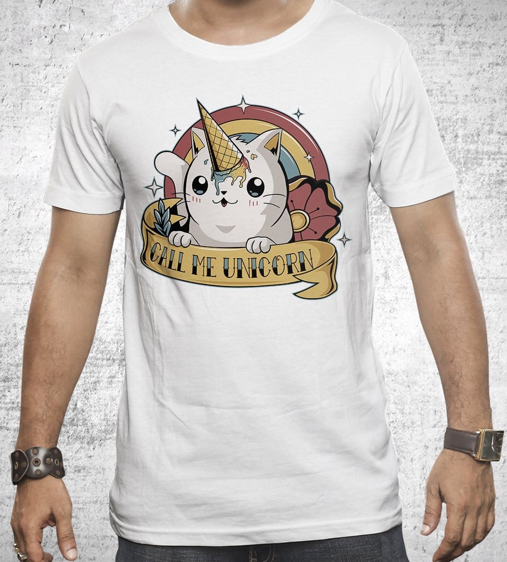 Call Me Unicorn T-Shirts by Typhoonic - Pixel Empire
