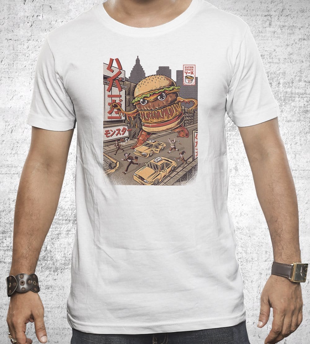 Burgerzilla T-Shirts by Ilustrata - Pixel Empire