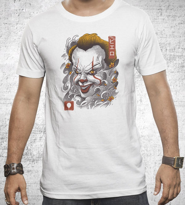 Oni Clown Mask T-Shirts by Vincent Trinidad - Pixel Empire