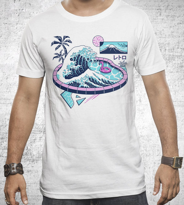 Vapor Wave Pool T-Shirts by Vincent Trinidad - Pixel Empire