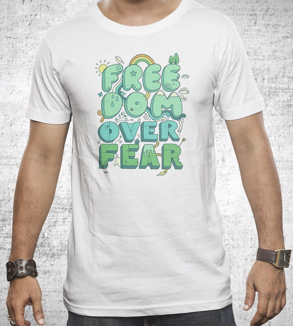 Freedom Over Fear T-Shirts by Rick Crane - Pixel Empire