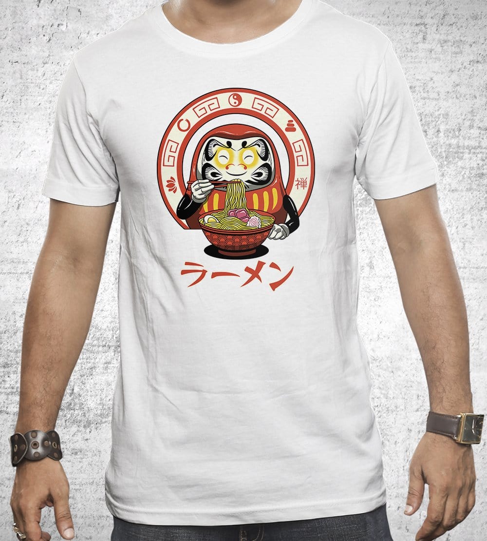 Daruma Zen Ramen T-Shirts by Vincent Trinidad - Pixel Empire