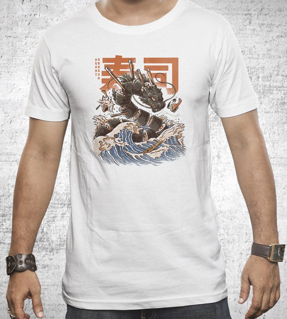 Great Sushi Dragon T-Shirts by Ilustrata - Pixel Empire
