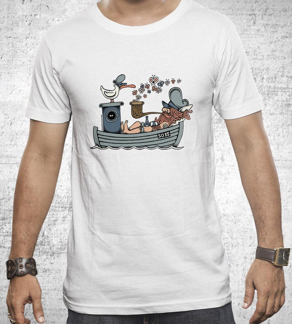 Butterfly Ship T-Shirts by Copenhagen Poster - Pixel Empire