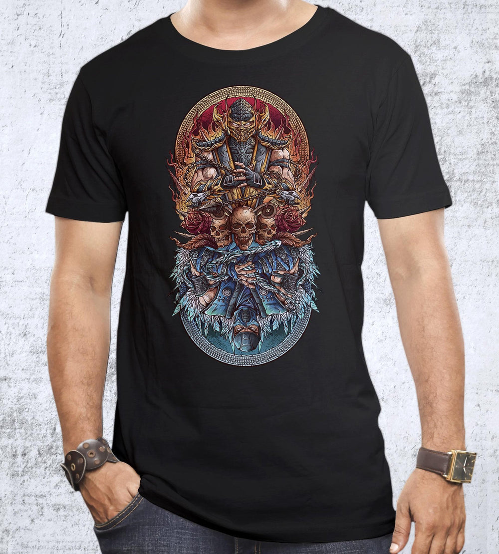 Fire vs Ice T-Shirts by Juan Manuel Orozco - Pixel Empire