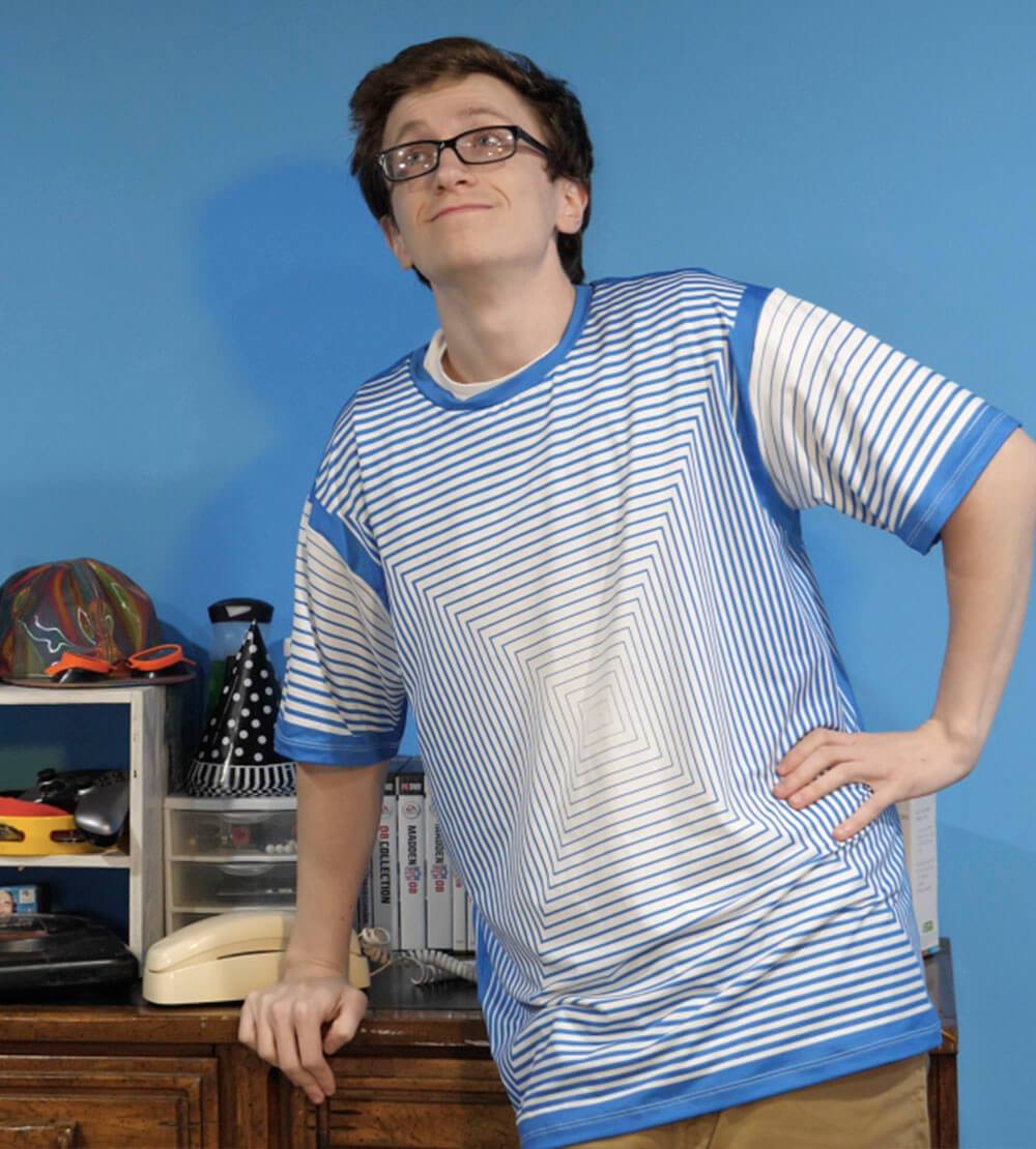 Infinite Blue Border T-Shirts by Scott The Woz - Pixel Empire