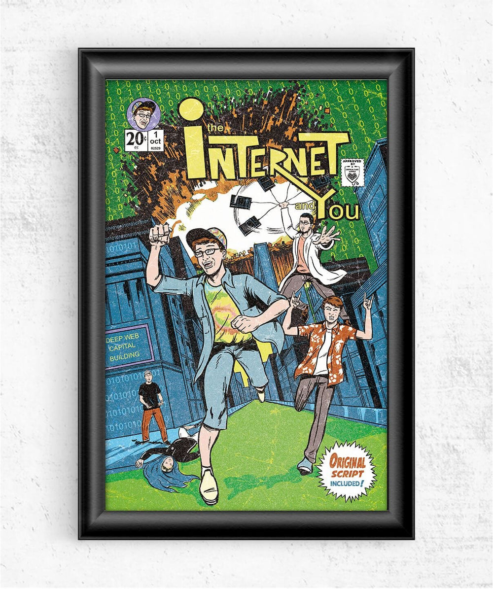 The Internet and You Comic Cover Posters by Scott The Woz - Pixel Empire