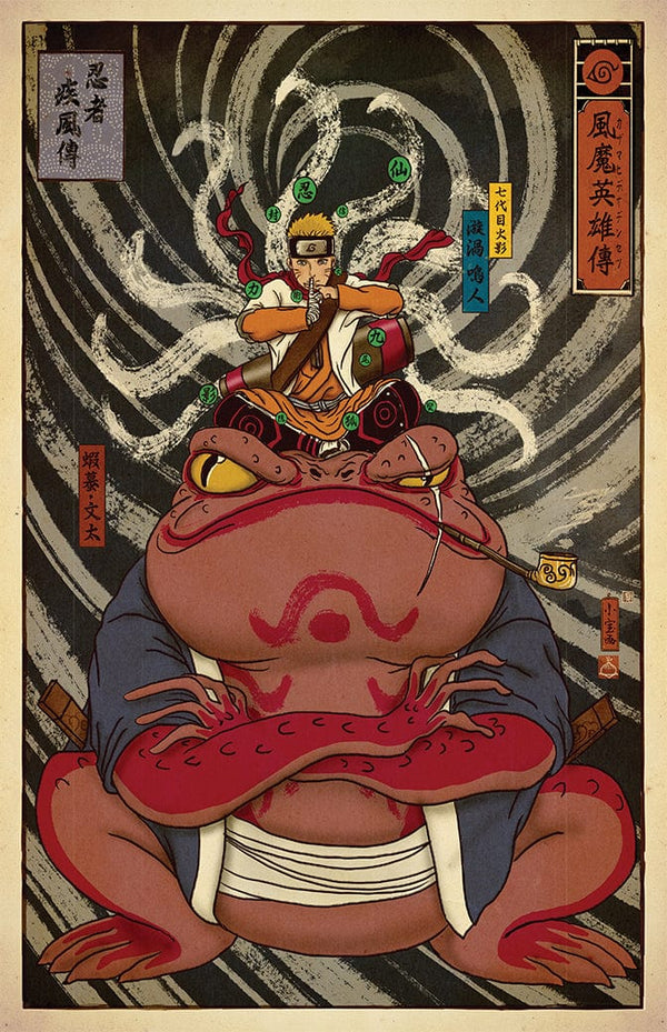 Naruto 2 Ukiyo-e Posters by William Xiaobaosg - Pixel Empire