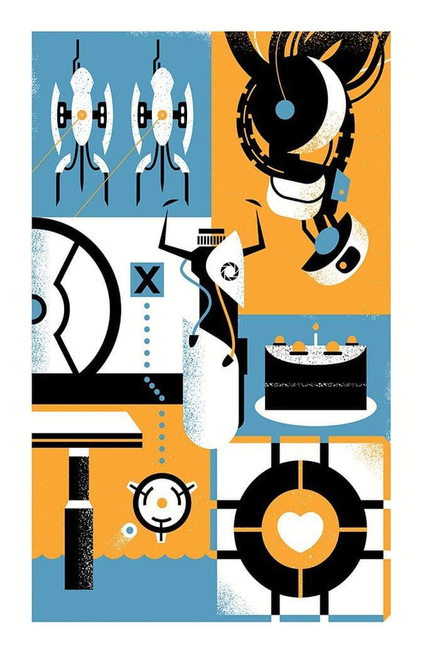 Portal Set - Still Alive & Want You Gone Posters by Ryan Brinkerhoff - Pixel Empire