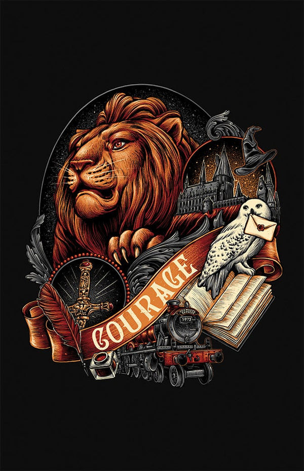 Wizarding House Emblems Posters by Glitchy Gorilla - Pixel Empire