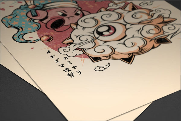 Great Pink Warrior Posters by Ilustrata - Pixel Empire