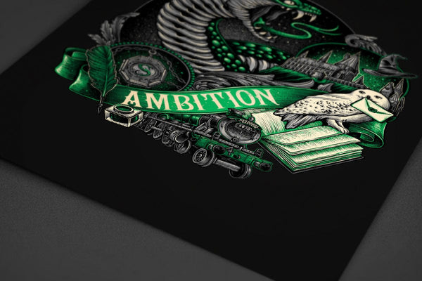 Wizarding House Emblems Posters by Glitchy Gorilla - Pixel Empire