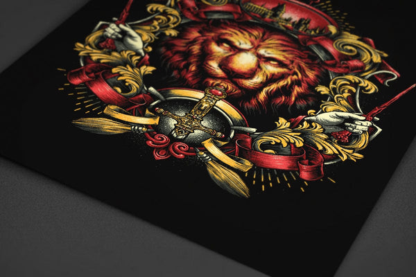 Wizarding House Set Posters by Glitchy Gorilla - Pixel Empire