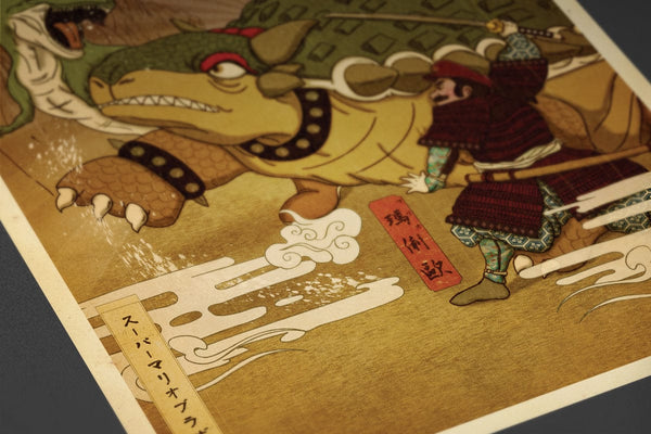 Mario Ukiyo-e Posters by William Xiaobaosg - Pixel Empire