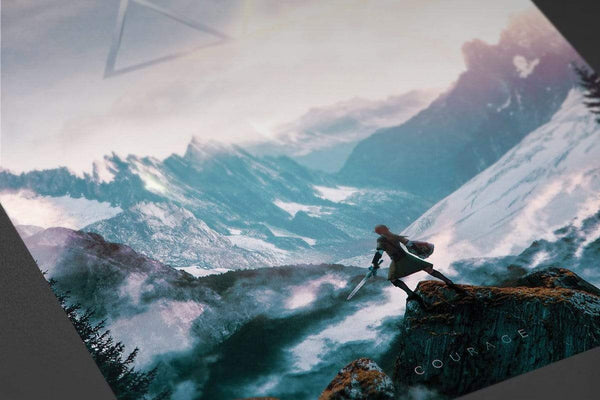 Brave Adventurer Motivational Poster Set Posters by Barrett Biggers - Pixel Empire