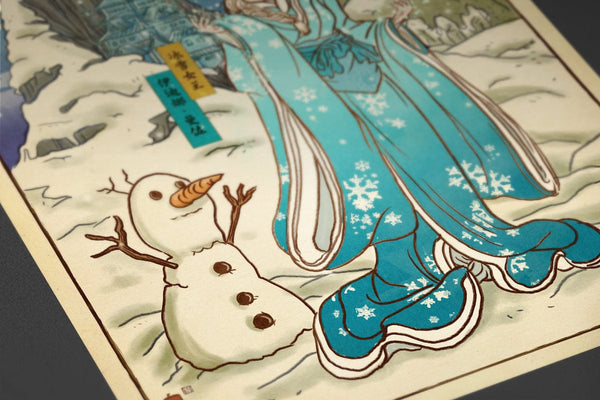 Frozen Ukiyo-e Posters by William Xiaobaosg - Pixel Empire