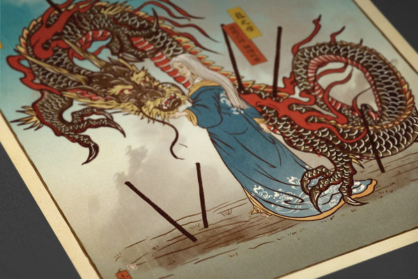Mother of Dragons Ukiyo-e Posters by William Xiaobaosg - Pixel Empire