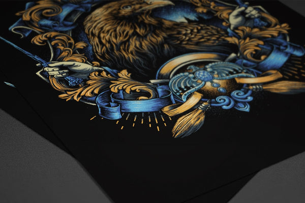 Wizarding House Set Posters by Glitchy Gorilla - Pixel Empire