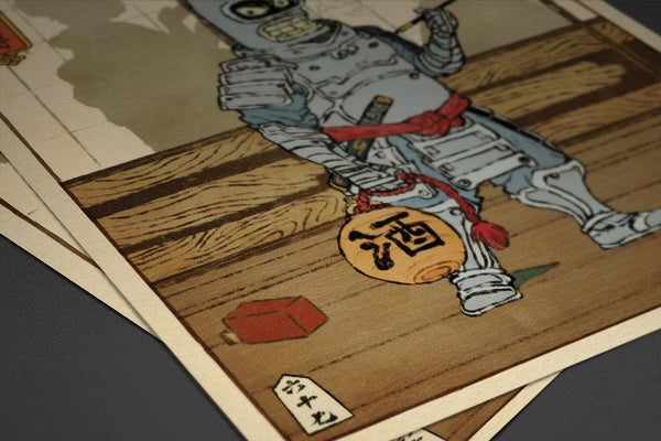 Bender Ukiyo-e Posters by William Xiaobaosg - Pixel Empire