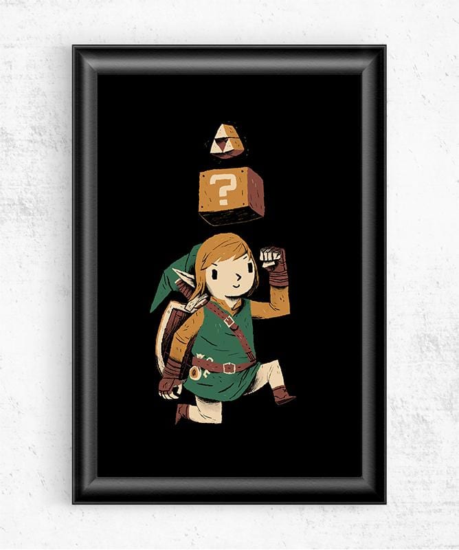 Triforce Power Up Posters by Louis Roskosch - Pixel Empire