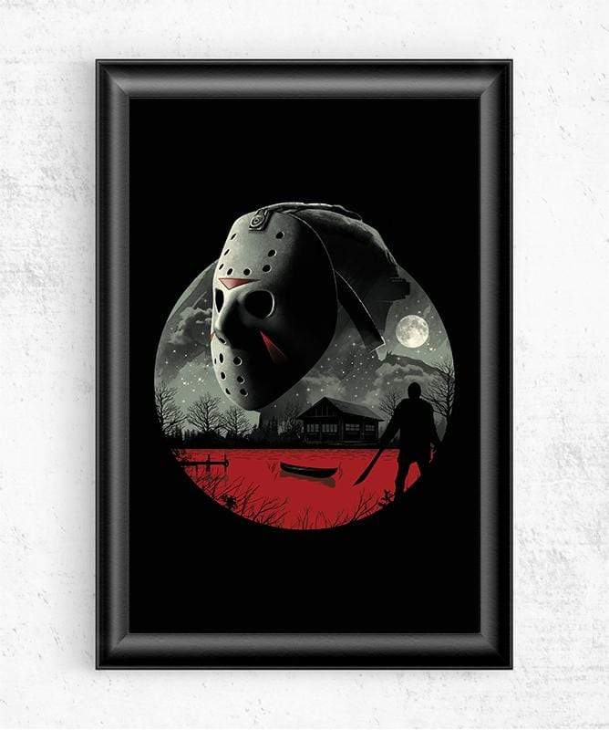Friday in Camp Blood Posters by Vincent Trinidad - Pixel Empire
