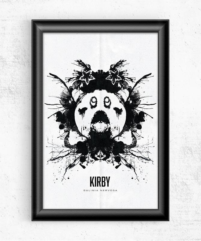 Kirby Inkblot Posters by Barrett Biggers - Pixel Empire