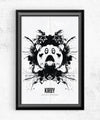 Kirby Inkblot Posters by Barrett Biggers - Pixel Empire