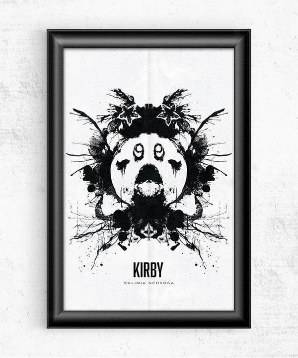 Kirby Inkblot Posters by Barrett Biggers - Pixel Empire